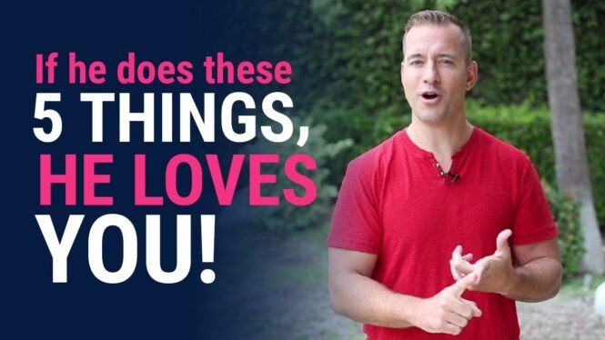 If he does these 5 THINGS, he LOVES YOU! | Relationship Advice for Women by Mat Boggs